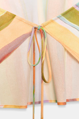 TOP HALTER RAYAS / Multicolor - Zara фото 9
