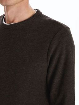 Bisiklet Yaka Uzun Kollu Erkek Sweatshirt
