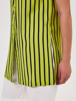 Блуза из вискозы в полоску