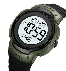 Часы наручные Skmei мужские электронные спортивные 2527green-white