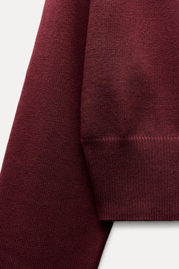 PLAIN KNIT SWEATER WITH WIDE SLEEVES - Zara фото 4