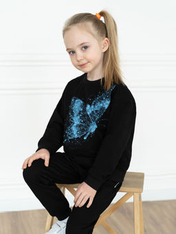 Костюм детский черный бабочка 7045г (110, 60)