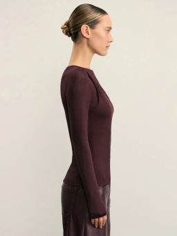 Лонгслив с декоративным узлом / Zarina  фото 4