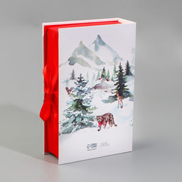 Коробка - книга новогодняя «С Новым годом», 20×12.5×5 см