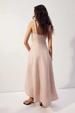 Maxivestido en mezcla de lino - H&m фото 4
