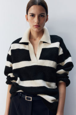 Jersey de punto fino con cuello - H&m фото 4