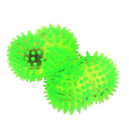 Пэт тойс (Pet toys) Игрушка для собаки Косточка с шипами 11х7см h5см, ПВХ, с пищалкой, светящаяся, на картоне, прозрачная, цвета в ассортименте: синий, розовый, зеленый, желтый (Китай) - Домашняя Мода фото 5