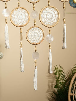 Ловец снов «Мечты», 50×2×100 см, текстиль, ротанг