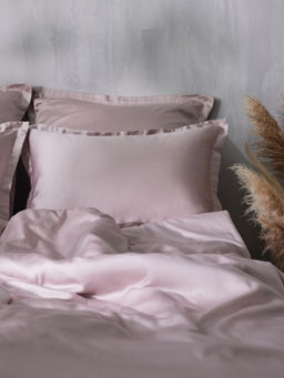 Наволочка SL Home Tencel, 50×70+3 см, пудра, тенсель, эвкалиптовое волокно 100%