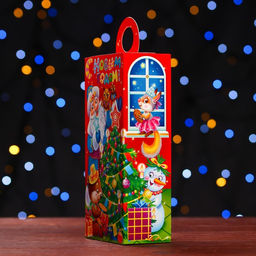 Цена за 5 шт. Подарочная коробка Новогодние посиделки , сюрприз 11 х 6 х 21 см - Simaland фото 3