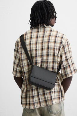 RUBBERISED TEXTURED CROSSBODY BAG