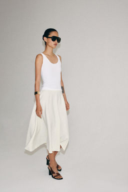 FALDA MIDI CAPA ZW COLLECTION / Crudo - Zara фото 6
