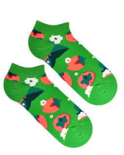 Короткие носки р. 37-44 Summer Клубничка