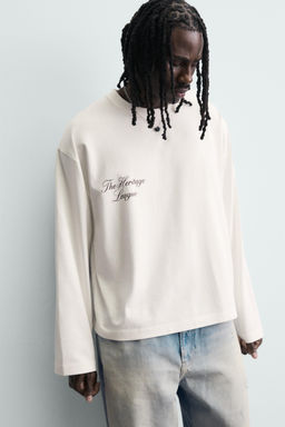 PRINTED SLOGAN T-SHIRT - Zara фото 5