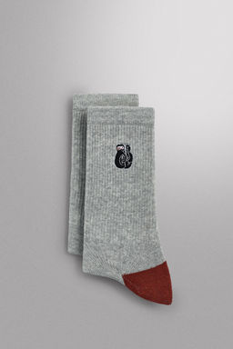 CALCETINES RIB BORDADOS PACK 2 / Gris vigor? - Zara фото 2