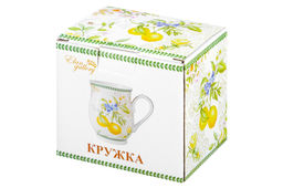 Кружка 350 мл 11,5*8,2*10 см Лимоны бочонок, NEW BONE CHINA - Elan gallery фото 8