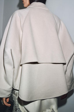WOOL JACKET WITH ZIP ZW COLLECTION