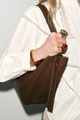 COMBINATION BUCKET BAG - Zara фото 17