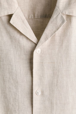 Camisa resort de lino Relaxed Fit - H&m фото 7
