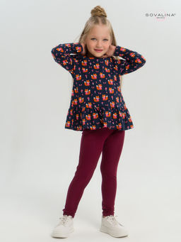 Костюм Алиса лисята на синем-марсала - Sovalina фото 3