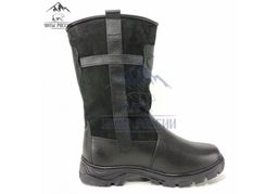 Монголки высокие черные, литая подошва