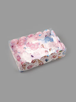 Цена за 5 шт. Коробка для печенья, кондитерская упаковка с пластиковой крышкой, «Вкусности», 20 х 30 х 8 см