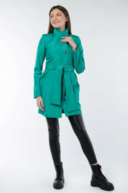 03-1915 Плащ женский (пояс) - El podio фото 2