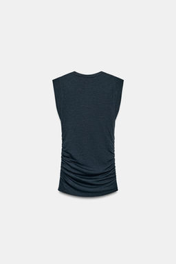 TOP FRUNCES LATERALES / Plomo - Zara фото 6