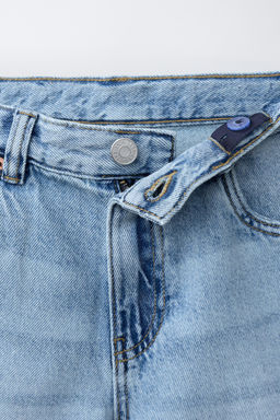 BERMUDA DENIM RELAXED BAGGY / Azul medio - Zara фото 3