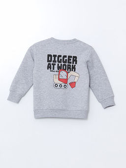 Bisiklet Yaka Bask?l? Erkek ?ocuk Sweatshirt - Waikiki фото 2