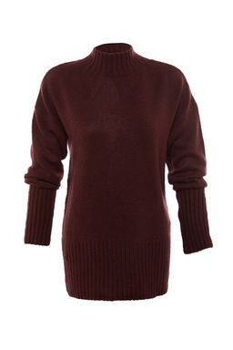 Bordo Genis Kal?p Yumusak Dokulu Basic Triko Kazak TWOAW23KZ00490 - Trendyolmilla фото 8