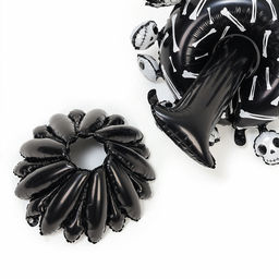 Воздушный шар фольгированный на Хэллоуин 44" «Пирамида из костей»