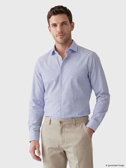 Рубашка мужская Slim Fit в клетку