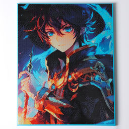 Алмазная мозаика с полным заполнением на холсте с подрамником «Самурай», 40×50 см