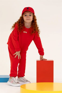 U. S. Polo Assn Детский красный базовый свитшот с круглым вырезом - U.s. polo assn фото 9