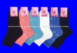 Цена за 10 пар. Балерина носки женские ассорти