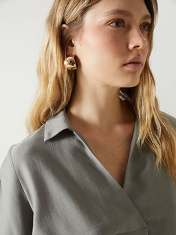 G?mlek Yaka Kad?n Bluz