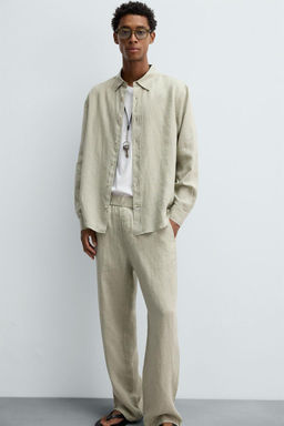 100% LINEN TROUSERS - Zara фото 5