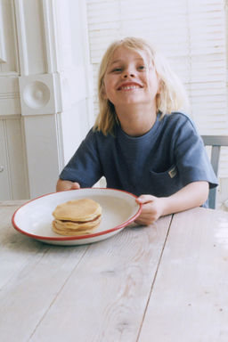 6-14 A?OS/ PIJAMA WAFFLE ETIQUETA / Azul