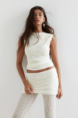 Pantal?n de encaje con falda superpuesta - H&m фото 4