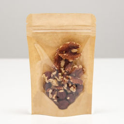 Цена за 50 шт. Пакет Zip-lock Крафт с прозрачной стенкой 10 Х 13 + 2 см