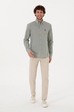 Erkek Ta_ Slim Fit Kanvas Pantolon