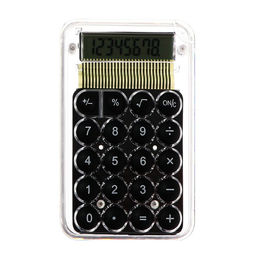 Калькулятор настольный 8-разрядный, KS-005, прозрачный корпус