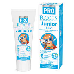 Зубная паста R.O.C.S. PRO. Junior Сливочный пудинг, 74 гр ROCS/РОКС
