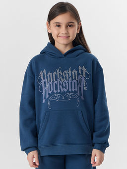 Комплект для девочек синий с надписью Rockstar - Mark formelle фото 2