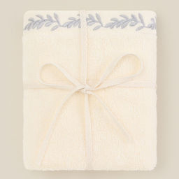 Полотенце махровое SL HOME: Floral «Айвори» 50×90 см, хлопок 100%, бежевое