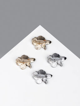 Цена за 12 шт. Брошь «Цветок» орхидея, МИКС, (неделимая фасовка 12 шт., цена за шт.)