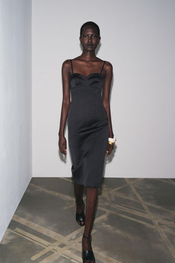 ZW COLLECTION MULTI-POSITION SATIN DRESS - Zara фото 9