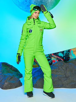 Женский сноубордический горнолыжный комбинезон Alpha Endless Aeternitas 223/2305 FAG - Салатовый  фото 11