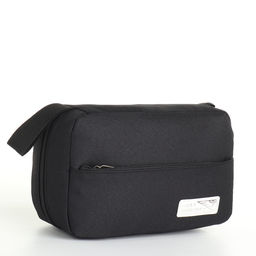 Косметичка-несессер дорожная на молнии, с ручкой, с крючком, чёрная - Simaland фото 3